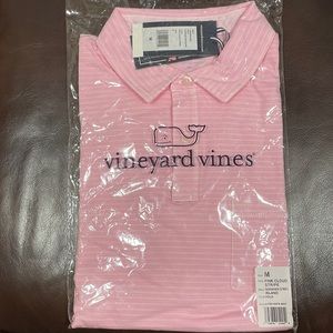 Pink Cloud Stripe Vineyard Vines T-Shirt